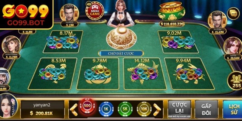 Kết quả xác định dựa trên số lần biểu tượng xuất hiện trên 3 viên xúc xắc